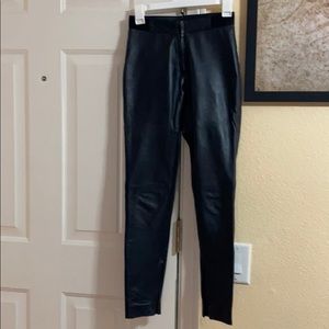 Genuine leather pants